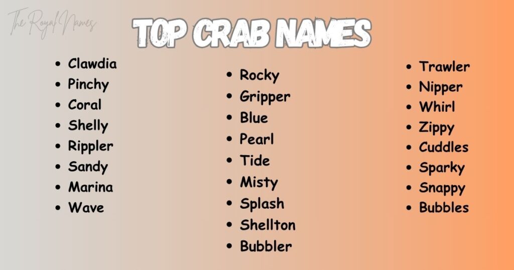 Top Crab Names 