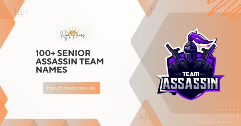 Senior Assassin Team Names