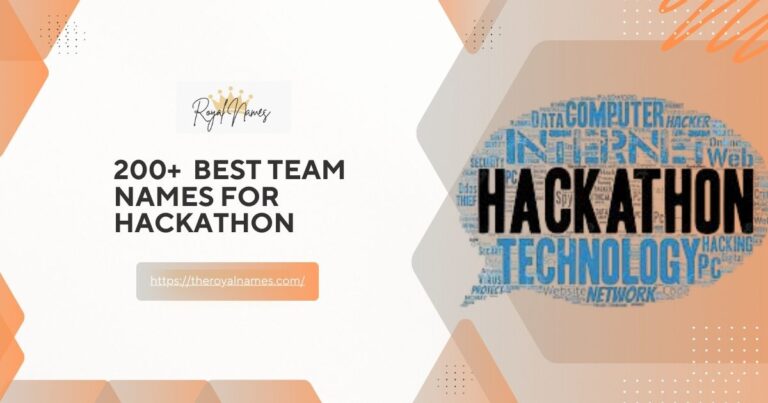 Team Names for Hackathon