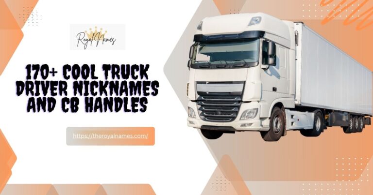 Truck Driver Nicknames