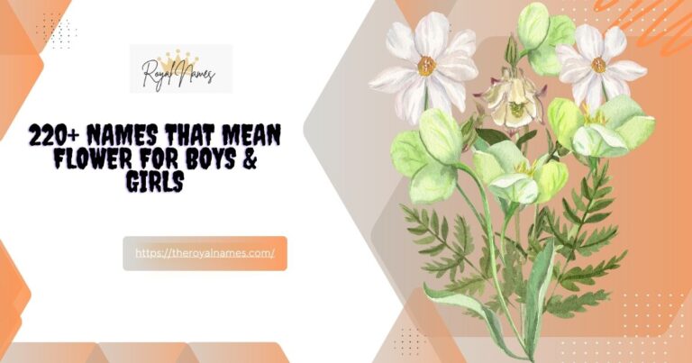 Names That Mean Flower
