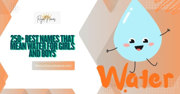 Names That Mean water